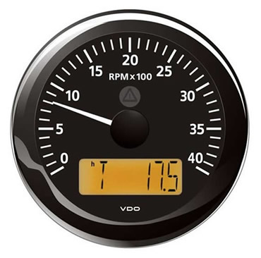 Marine Rev Counter 4000 RPM Gauge